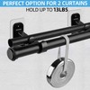 Antimbee 12 Pack No Drill Double Curtain Rod Brackets, No