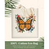 AUSVKAI Cute Canvas Tote Bag Aesthetic for Women Grocery Bag
