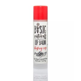 Basic-Naturals Natural Rose Lip Balm, essential oil, Olive oil, Organic Beeswax set of 2