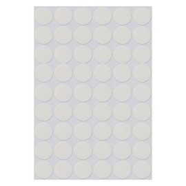 54 PCS Self-Adhesive Screw Hole Stickers - Plastic Screw Covers & Caps - Textured Wood Cover - 21mm/0.82" Dia - For Wooden Furniture - White Texture