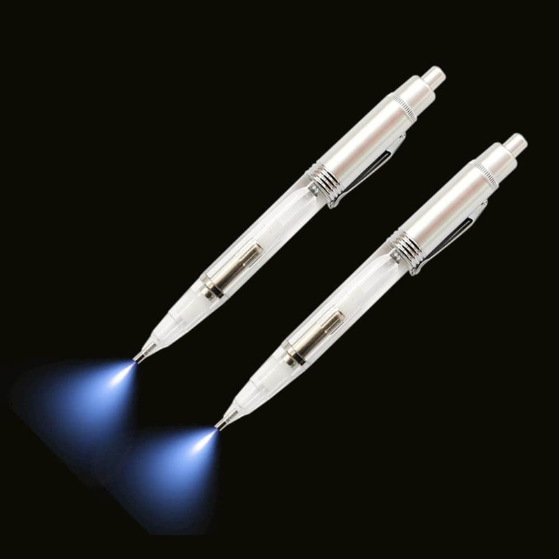 2 in 1 LED DIY Art Drill Pen with Light