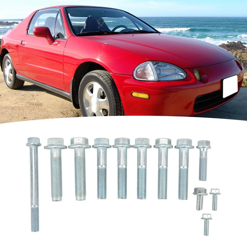 12PCS Transmission Bolt Kit Complete Metal Replacement for Acura B16