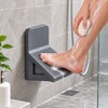 Bathroom Foot Rest for Body Cleaning – Freestanding Plastic Single-Tier