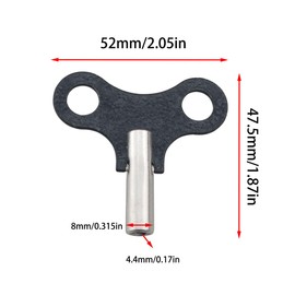 Ruiwaer Clock Winding Key Wood Clock Key Metal Clock Key Sturdy Clock Tool Winding Chain Repair Tool