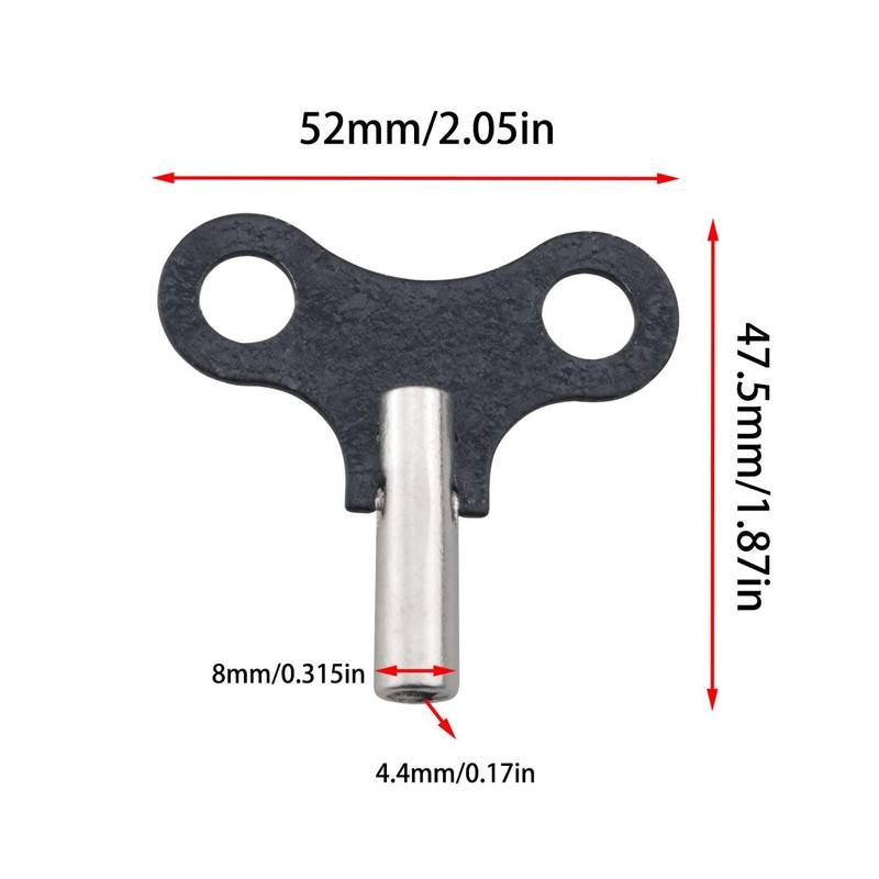 Ruiwaer Clock Winding Key Wood Clock Key Metal Clock Key