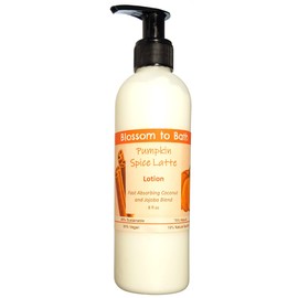 Blossom to Bath Pumpkin Spice Latte Lotion (8 Ounce) - Phthalate Free Fragrance - Absorbs Quickly with a Warm Vanilla Spice Scent