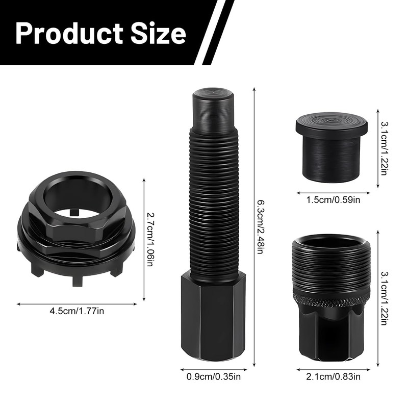 Puasok Bicycle Crank Puller, 42 mm Bicycle Bottom Bracket Tool,