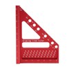 Carpenter Square Hole Scribing Ruler 45 90 Degree Aluminum Alloy