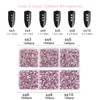 Beadsland 7200pcs Flatback Rhinestones,Pink Rhinestones Nail Gems Round Crystal Rhinestones