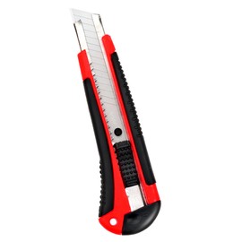 Large Cutter, Bieko Sword, Rubber Coated, Unpacking Divinator, Thick Blade, Multi-functional Use, Durable, Anti-Slip Handle, Lock Design, Suitable for Dismantling Courier, Cutting Paper, Leather, etc