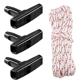 Starter Rope 10 Metres 3.0 mm Pull Cord with 3 Pieces Starter Handle for Lawn Mower Chainsaw Trimmer Edger Brush Cutter Engine Parts