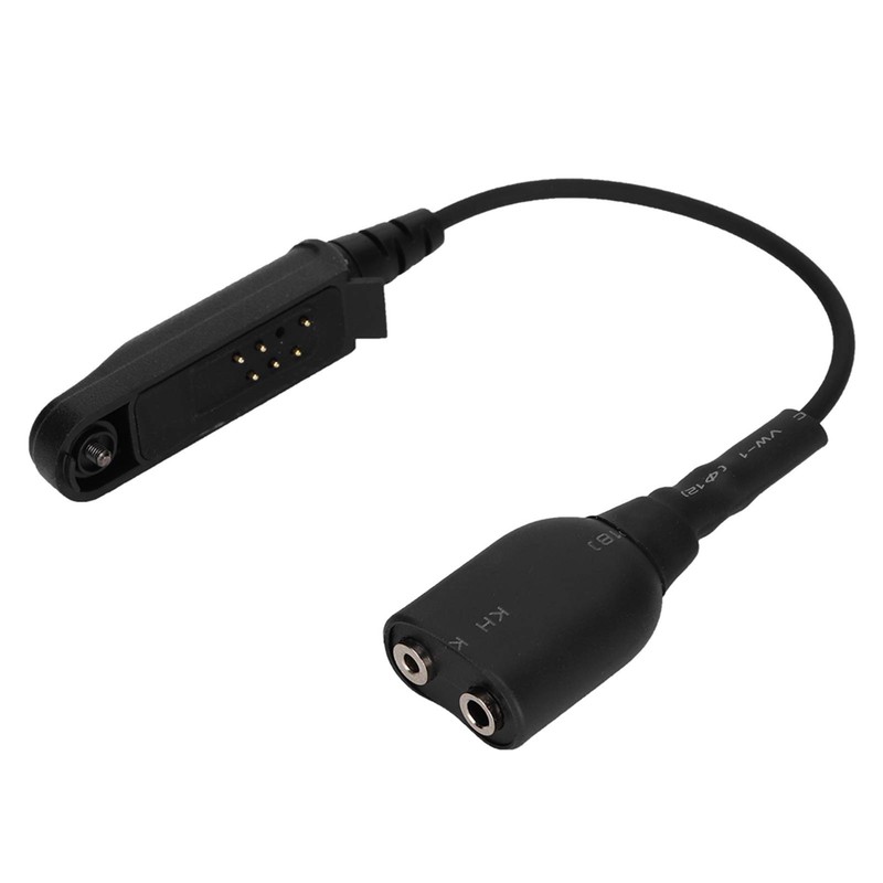Goshyda Audio Cable Adapter, A58 K-Head 2Pin Walkie Talkie Audio