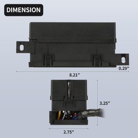AIRTAK Pre-Wired Fuse Relay Box with 6 Slots Relays (6 * 4Pins) 12V and ATC/ATO Blade Fuse Holder 11Way for Auto Car Marine Boat
