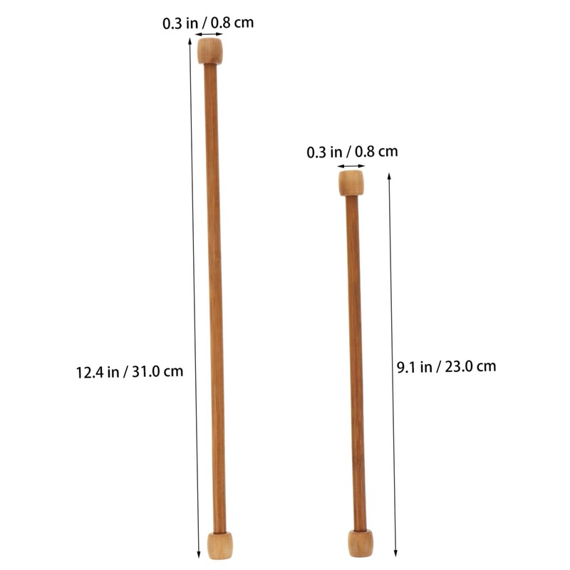Kichvoe Bamboo Tapestry Poles 4-Piece Woven Hanging Rods Multi-functional Flag