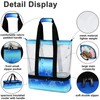 Bluboon Mesh Beach Bag with Cooler Sections Pool Bag for