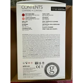 Gelish Pro Kit Salon Professional Gel LED Lamp Soak Off Nail Polish Set, 15 mL