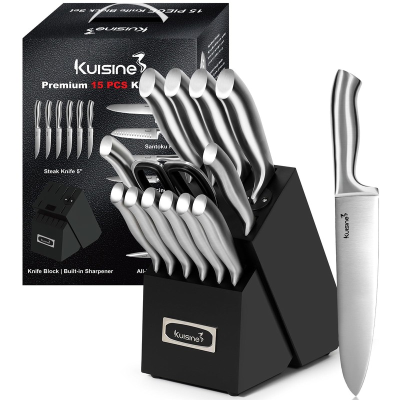 Kuisine Premium Knife Set,One Piece Molding High Carbon Stainless Steel