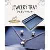 RegiProb Velour Accessory Tray Jewelry Tray with Ring Groove Display