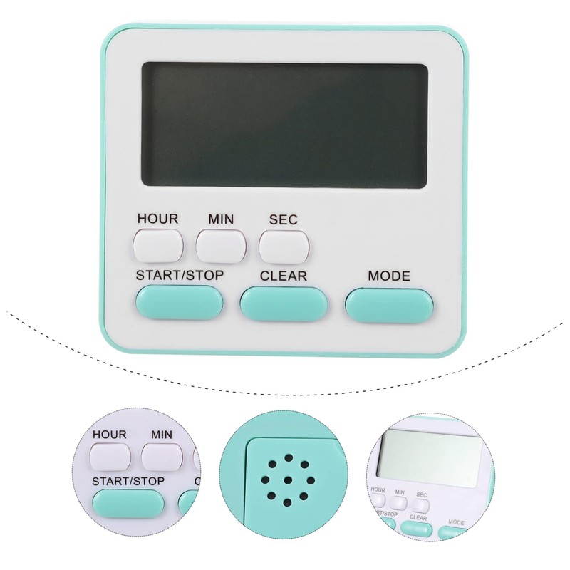 Ciieeo Digital Kitchen Timer with Alarm Clock Modes Silent Portable