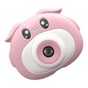 Pig Shape Children's Sports Camera 4K HD Dual Camera Eco