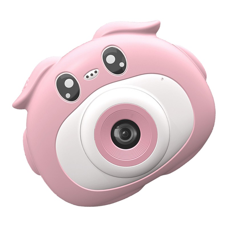 Pig Shape Children's Sports Camera 4K HD Dual Camera Eco