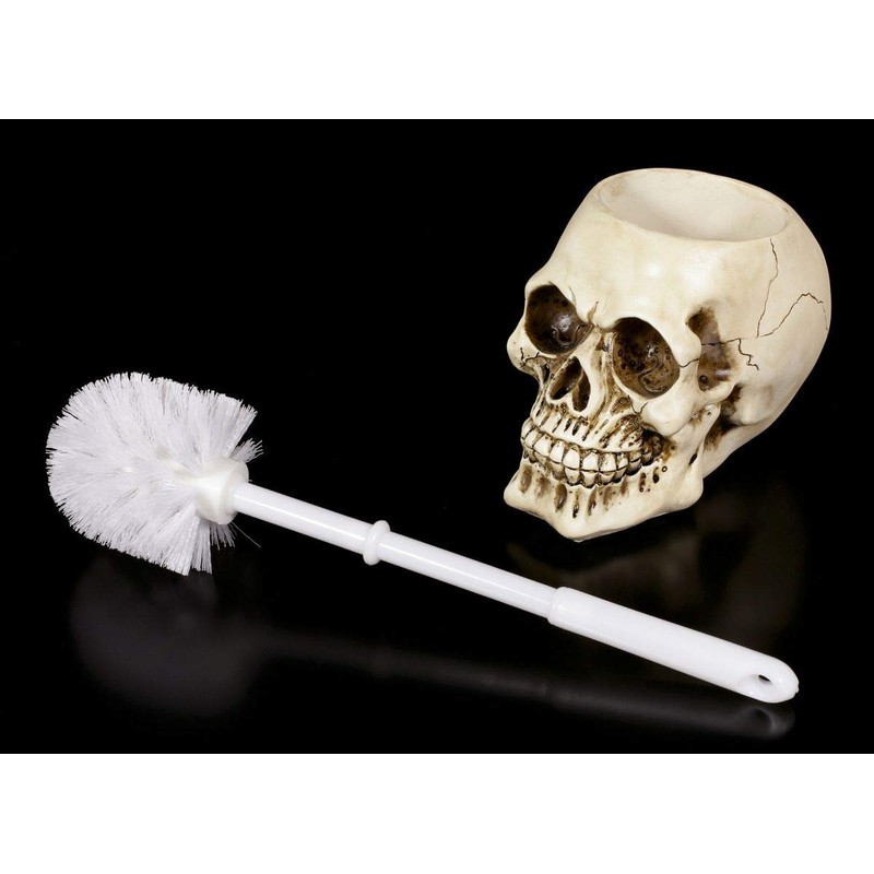 Gothic Skull Toilet Brush | Bathroom Decorative Items, Hand Painted