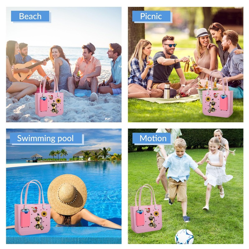 TOPTHY Phone Holder for Bogg Bag, Silicone Cell Phone Holder