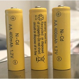 3 AA 400 mAh Nicd Rechargeable Solar Batteries