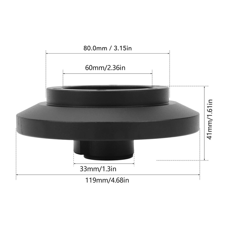 6 Bolt Hole Steering Wheel Short Hub Adapte Ergonomic Design
