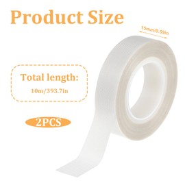 Lusofie 2 Pack LED Light Strip Diffuser Cover - White & Brown Light Blocking Tape for Soft Even Lighting, Dimming Masking Sticker - Fits LED Strips, Cabinet, Cove, TV Backlight - Easy Peel & Stick