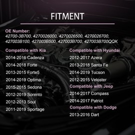 YIHOVY Neutral Safety Switch 42700-3B700 fit for Kia Forte Forte5 Optima Soul Sportage 2011-2019, fit for Hyundai Santa Fe Tucson Veloster Azera 2012-2019, fit for Jeep Patriot Compass 2014-2017 (1)