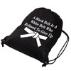 JYTAPP Martial Arts Drawstring Bags Tae Kwon Do Present Black