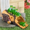 Euiroet Frogs Gutter Downspout Extender Statue, Outdoor Decor Sculpture Ornament,
