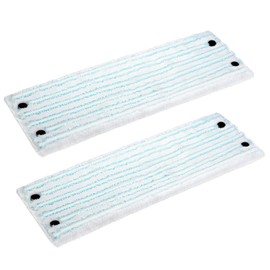 HOTUT Microfibre Mop Head Replacement Covers, 2 Pcs For Leifheit System Mop Flat Replacement Head 42 CM, Reusable Mop Pads, Coral Refill Flat Mop Pads for Effective Cleaning Across All Floor Types