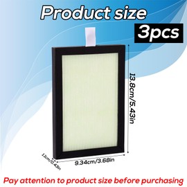 Tinoaly 3-Piece Hepa Filter Replacement, Filter Compatible with Dr. Brown's Clean Steam Baby Bottle Dryer, Advanced True Air Replacement for Baby Bottle Steriliser and Dryer