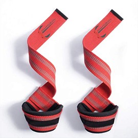 Manta Raya Correas de Elevación con Silicona Antidezlizante Profesionales para Levantamiento de Pesas Lifting Straps con Neopreno en Muñeca y Antiderrapante de Silicona