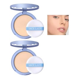Pcc - 2 Juegos Base Maquillaje Polvo Compact Fijador Mate/