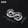 Creammuffin White S Clip for Loom Rubber Band for DIY