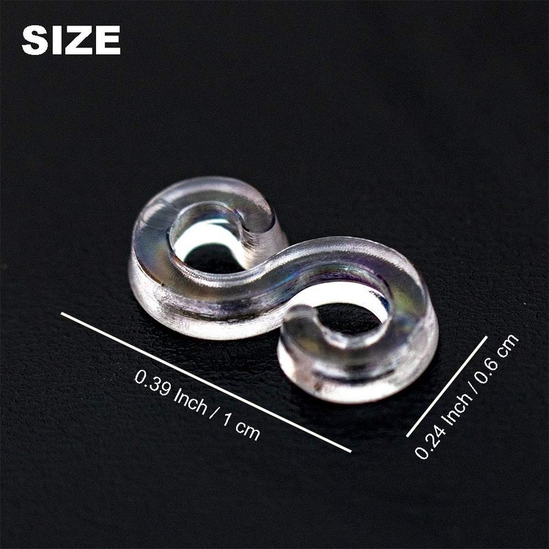 Creammuffin White S Clip for Loom Rubber Band for DIY