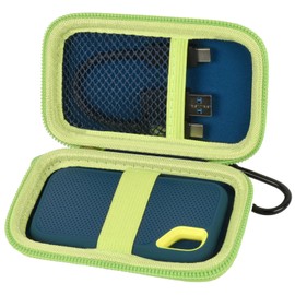 Case for SanDisk 1TB 2TB 500GB Extreme Portable SSD, Fits SanDisk PRO External Solid State Drive, Hard Drive Storage Holder for SDSSDE61/SDSSDE60/SDSSDE81 (Box Only) (Green)