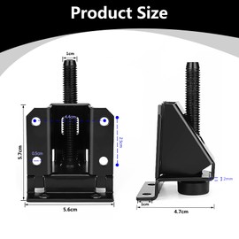 Pack of 4 Furniture Leveling Feet, Heavy Duty Adjustable Leveler, Height Adjustable Feet, Heavy Duty for Cupboard, Bedside, Tables (Silver)