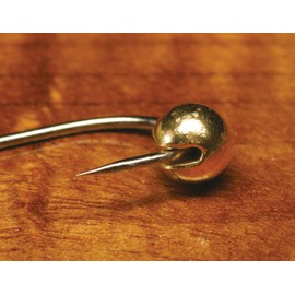 Slotted Tungsten Beads - 5/32 in. / 3.8 mm - gold