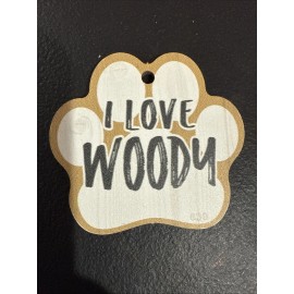 Dog Paw Shaped Magnets: I LOVE MY PET  (I Love WOODY) Dogs, Gifts, Cars