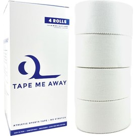 Tape Me Away Athletic Tape - 4-Pack - Easy Tear Edges - Strong Stickiness - 3.8 cm wide, 10M Long