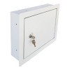 Plugsharge Heavy-Duty In-Wall Safe with Key Lock for Secure Storage,