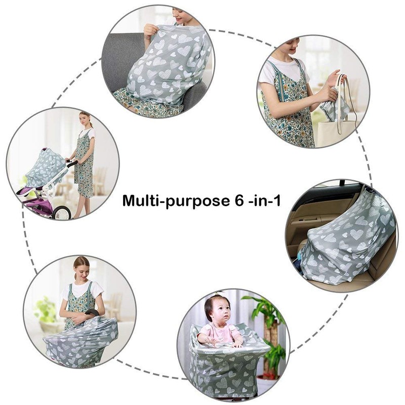 Nursing Cover Breastfeeding Scarf - Baby Car Seat Covers, Infant