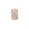 Mud Pie 2" x 2" Marble Cube Salt Pepper, Brown
