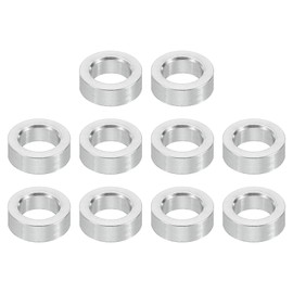 PATIKIL M5 Aluminum Spacers Set of 10 Metal Spacers Aluminum 5.2mm ID x 8mm OD x 2.5mm Long for 1/5" or M5 Screws, Round Spacer Screw Standoffs