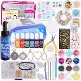 Ailes UV Resin Beginner Resin Set, Accessory Kit, Compact Size, Tool Included (M)