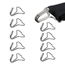 BWBWND 10 PCS Car Seat Cover Hooks, Metal Seat Pad Fixing Hanger Headrest Cover Locking Clip, Multi-Function Fixing Hook Cushion Pad Installation Replacement for Vehicle Seats